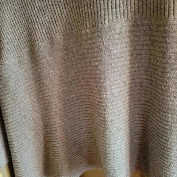 Parkhurst Open Waterfall Draped Front Casual Grey cardigan sweater  S - Picture 6 of 10